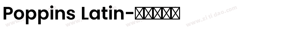 Poppins Latin字体转换